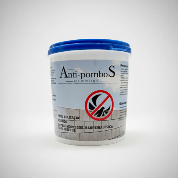 Gel Repelente Pombos 1kg Balde Profissional Afasta Aves De Forma Segura Ideal Para Áreas Externas Residencial