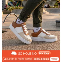 Tênis Branco Feminino Premium Original JNR Feminino e masculino - Conforto original Relampago