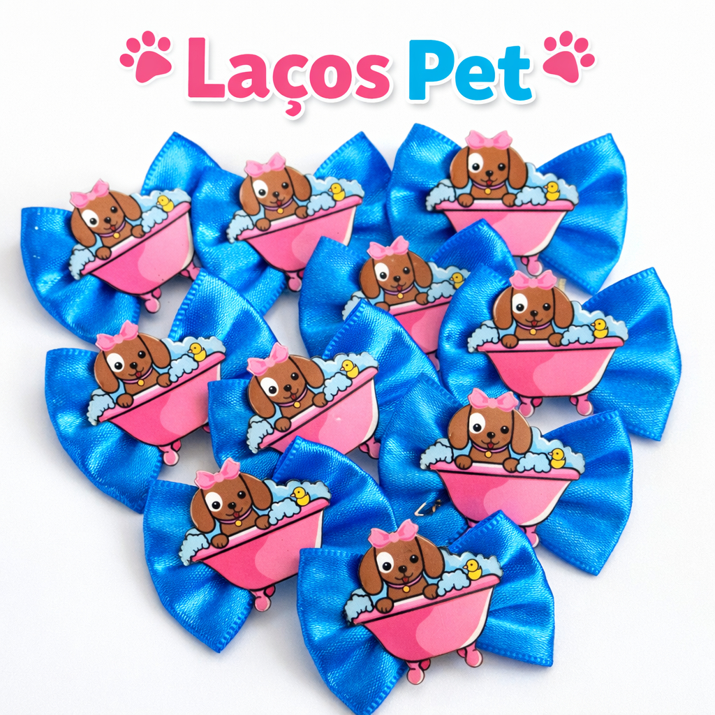 Laços Pet Femea Banho e Tosa Acessorios Pet Femea Pet Shop Enfeites para Cachorro Lacinhos Pet Animais Domesticos