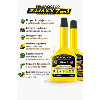 Kit 2 Aditivos Combustivel Flex 7x1 Alta Performace Limpeza Completa Motor ZMAXX 200ML em Oferta na Shopee