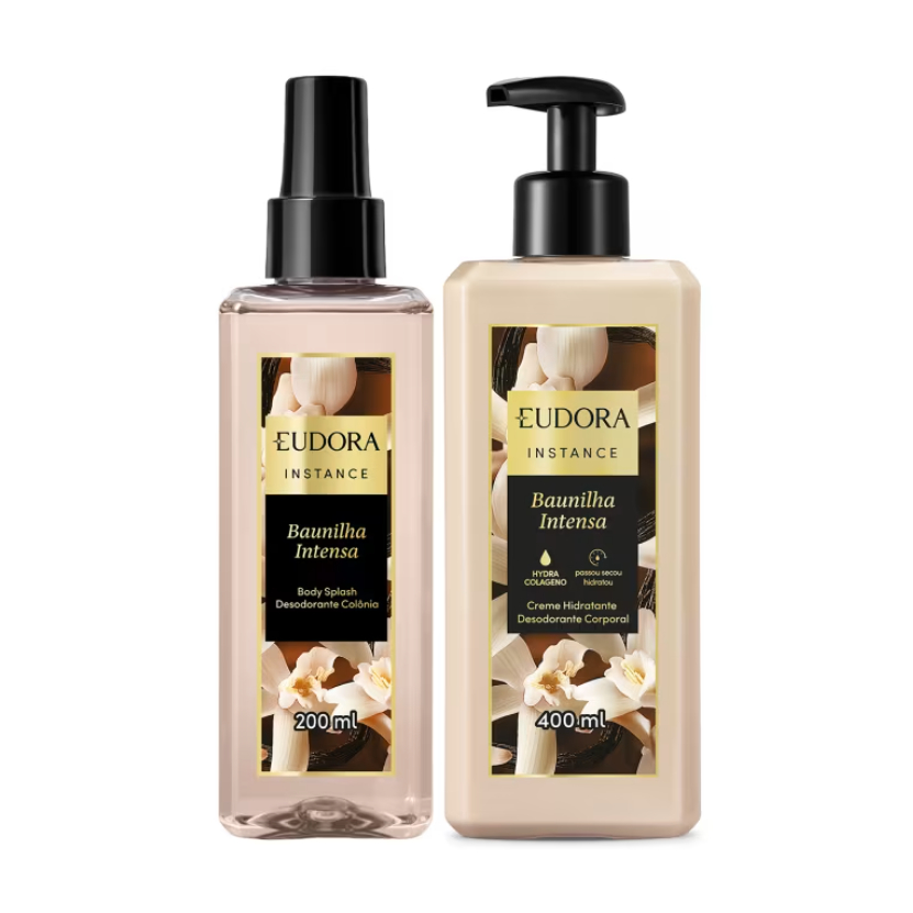 Kit Instance Baunilha Intensa: Hidratante Corporal 400ml + Body Splash 200ml - Eudora