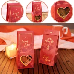 10 SACO PRACTICE ESPECIAL C/ VISOR - SWEET LOVE 4x8x8 cm 4905 (DIA DOS NAMORADOS IDEIA 2026 ) OUTLET
