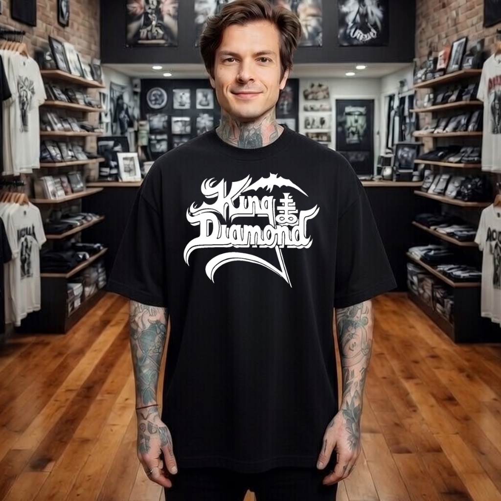 Camiseta Unisex Banda heavy metal King Diamond vintage,   streetwear 100% algodão premium
