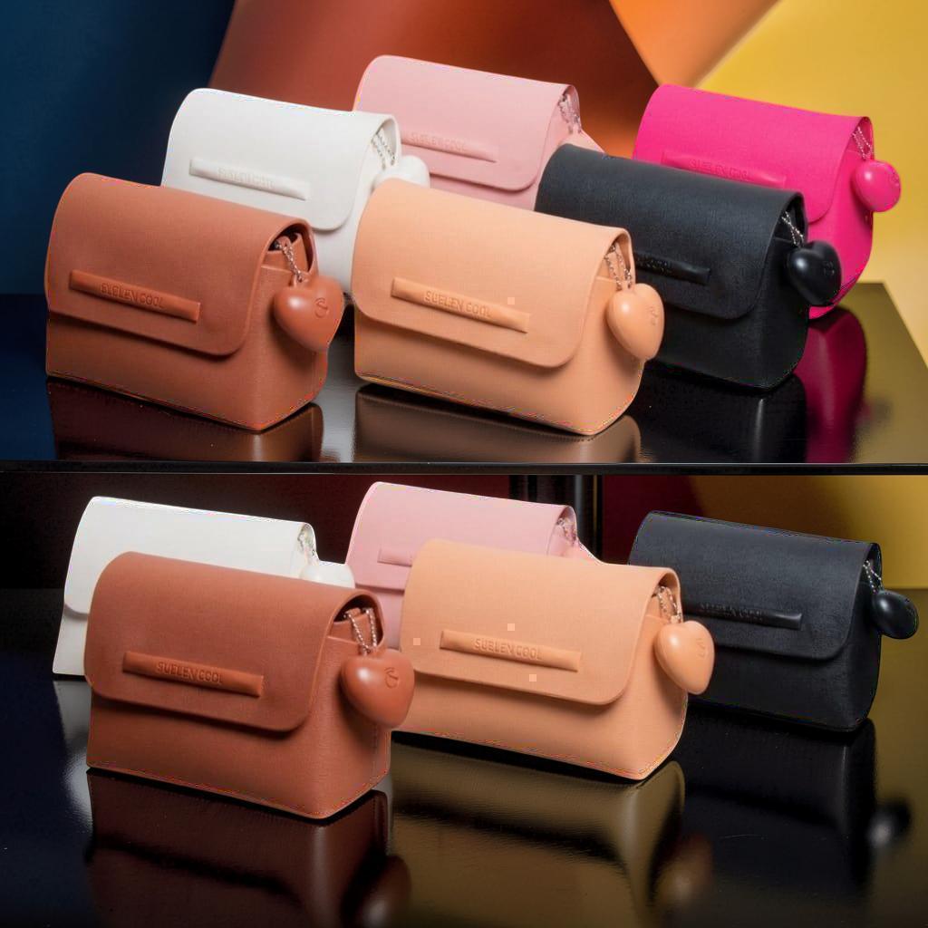 Bolsinha Suellen Feminina Pequena Coração Clutch Porta Maquiagem W&C Shop