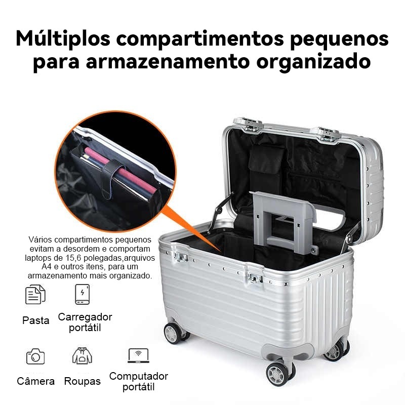 CHARLES X Mala de Bordo Rígida em Alumínio para Fotógrafos | Tamanhos: 18 a 20 Polegadas — imagem 2 de 2