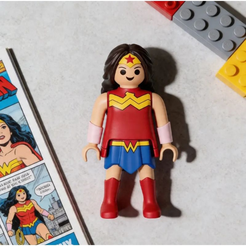 Mulher Maravilha Playmobil DC Kinder ovo