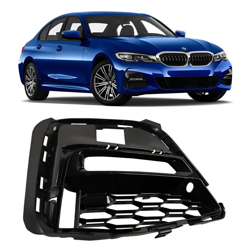 Grade Moldura Milha Dianteiro Bmw 320i 330i 330e 2019 2020 2021 2022 Direito Passageiro 51118069372