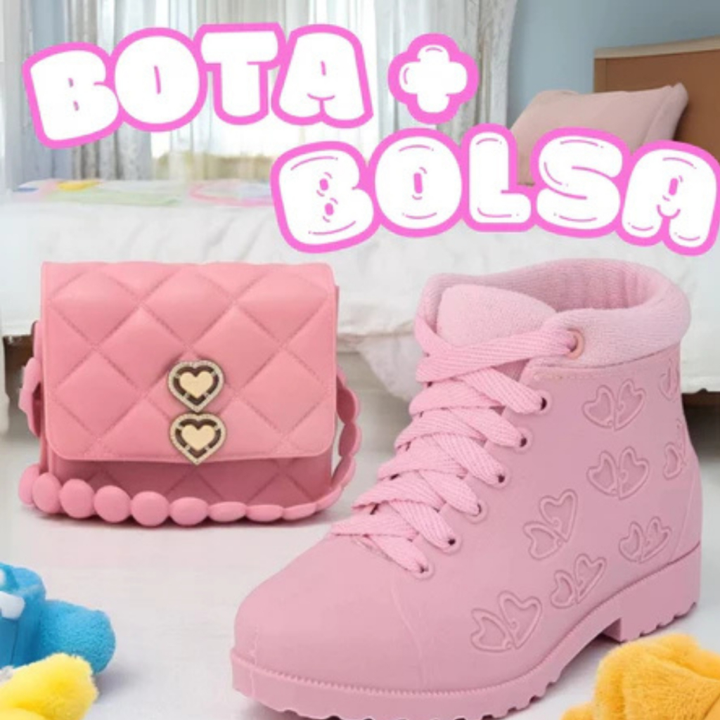 Botinha Infantil feminina outono inverno Coturno Juvenil Super Confortável