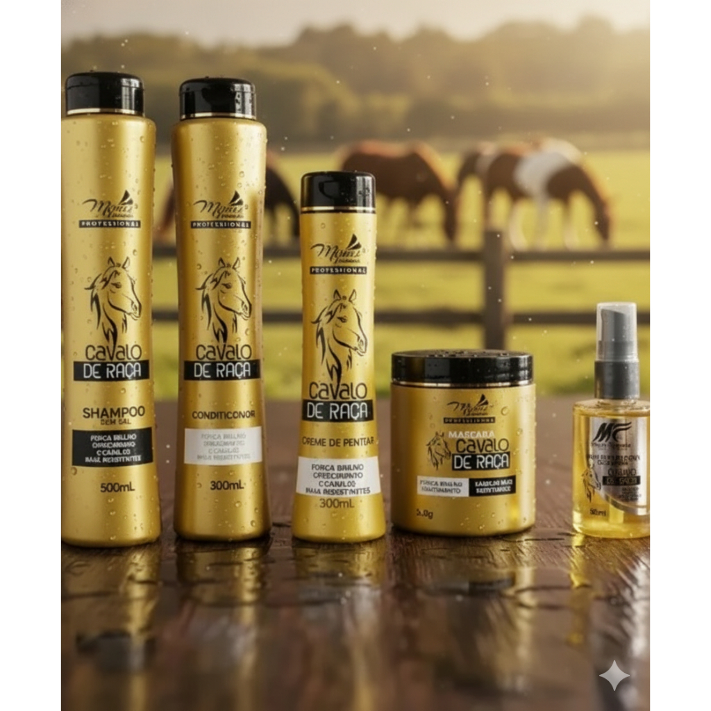 Kit Capilar Cavalo de Raça Minas Formula Fortalecimento dos Cabelos e Volume