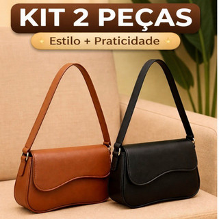 Kit 2 Bolsas Femininas Elegantes – Design Moderno, Versáteis para Qualquer Ocasião