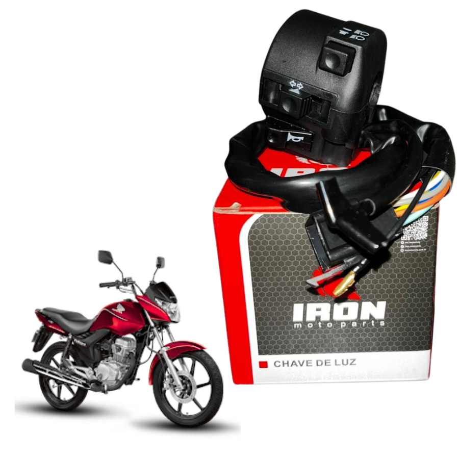 Chave Punho de Luz Honda CG 150 Titan ES EX ESD KS MIX FLEX 2009 2010 2011 2012 2013 Premium Alta Qualidade