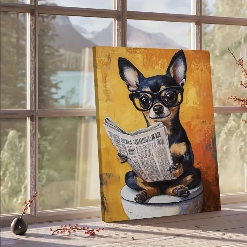 Quadro Decorativo cachorro doguinho pinscher