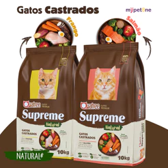 Ração Quatree Supreme Gatos Castrados - 10,1Kg