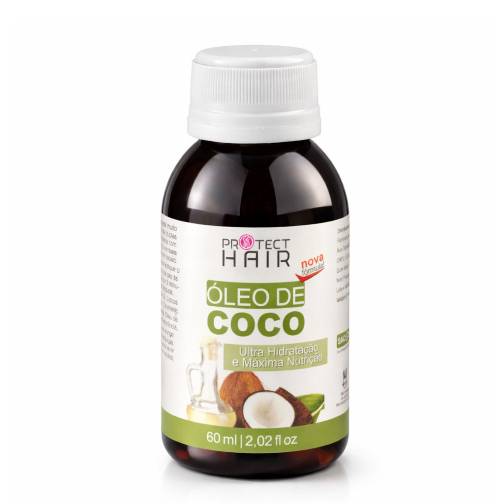 Óleo Vegetal de Coco 60ml para umectação capilar Protect Hair