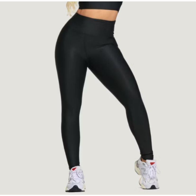 Calça legging feminina fitness academia cós alto compressão modeladora 36 ao 46
