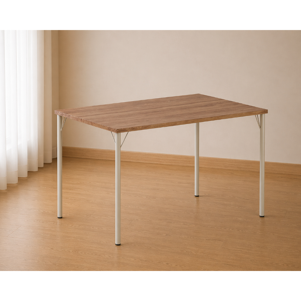Imagem Mesa de Jantar Retangular 1,2m 1586 Carraro Freijó/Prata