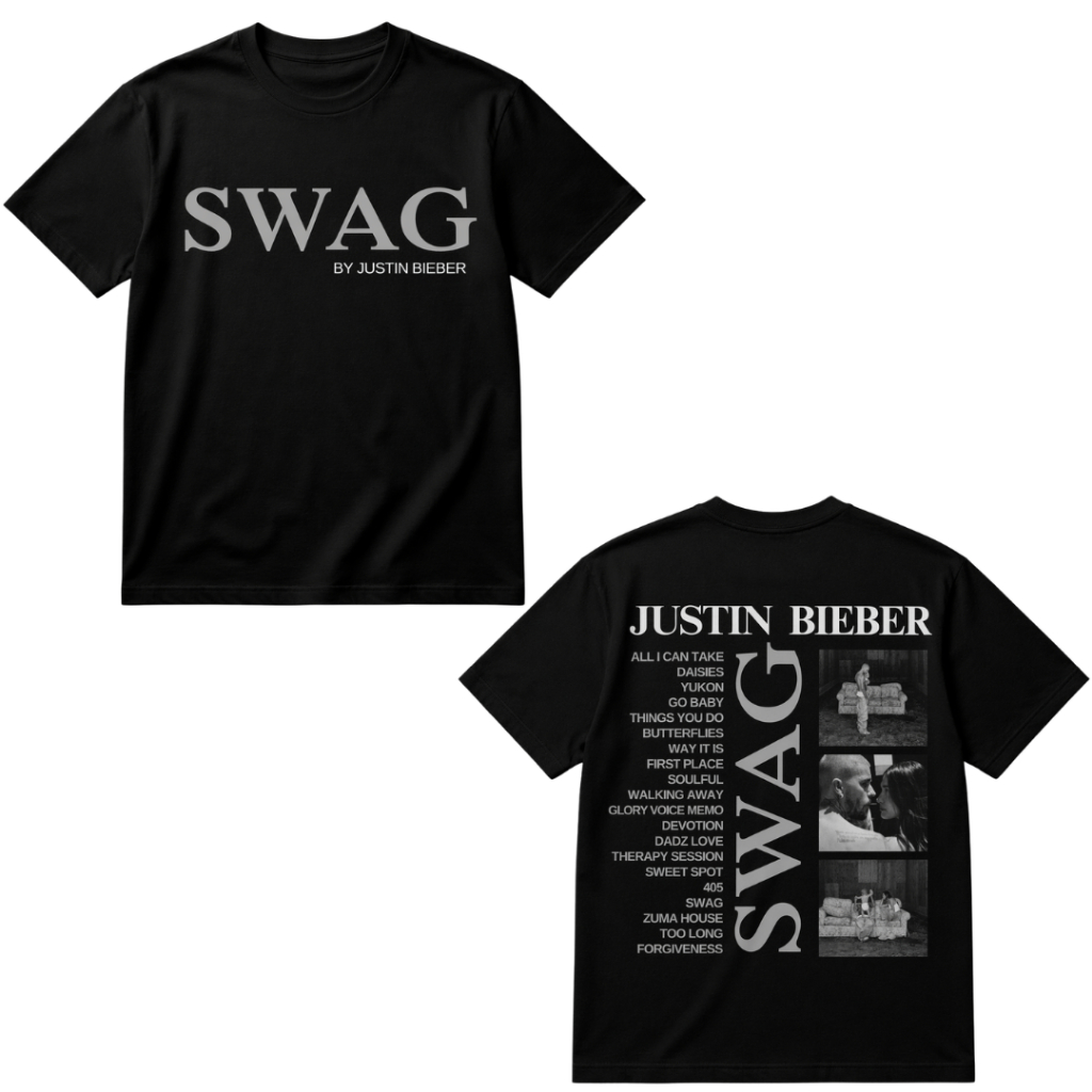 CAMISETA SWAG JUSTIN BIEBER | ALGODÃO PREMIUM | T-SHIRT JUSTIN BIEBER