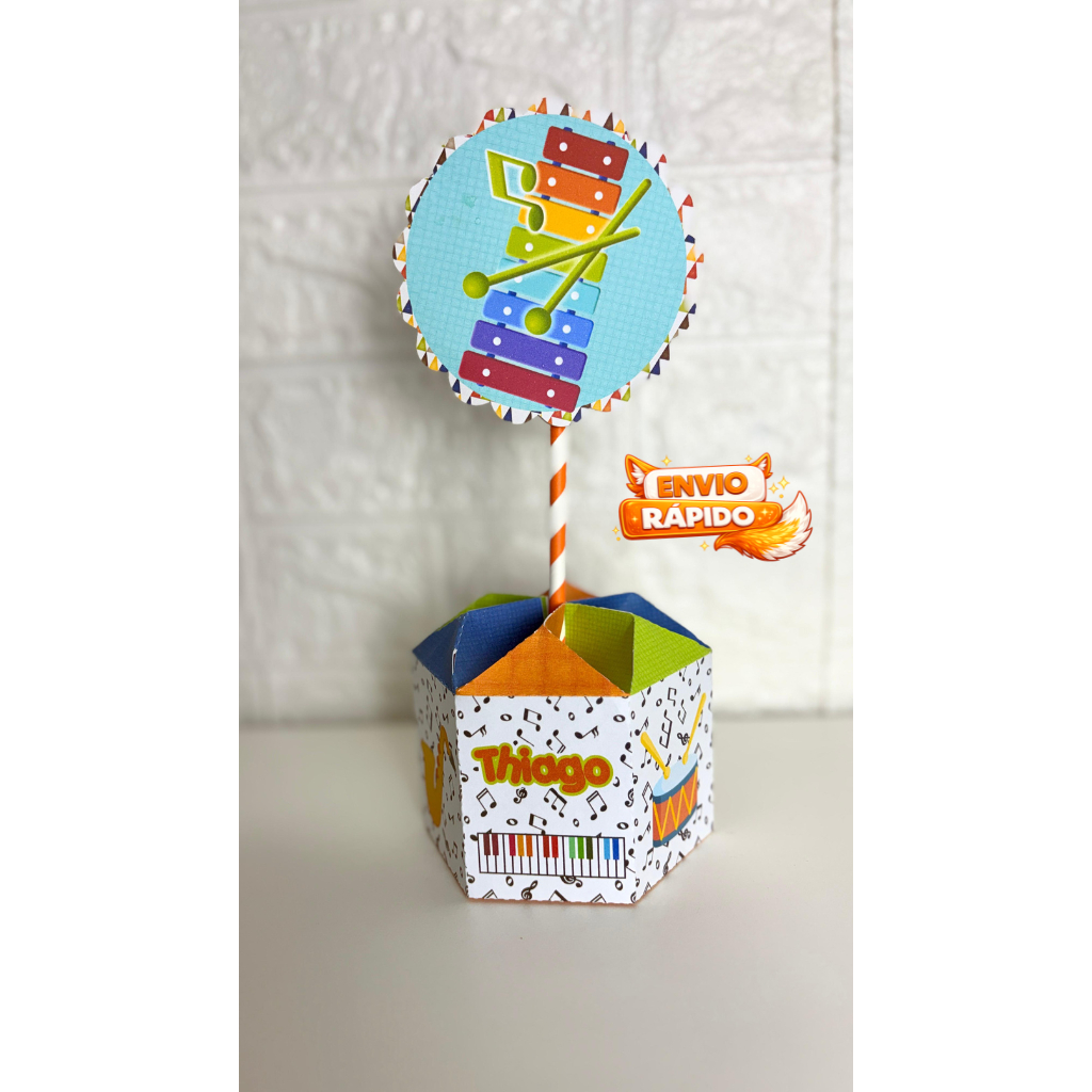 ENVIO RÁPIDO Kit de Centro de mesa Música Instrumentos Musical | Arranjo Enfeite Cachepô Lembrancinha Personalizada