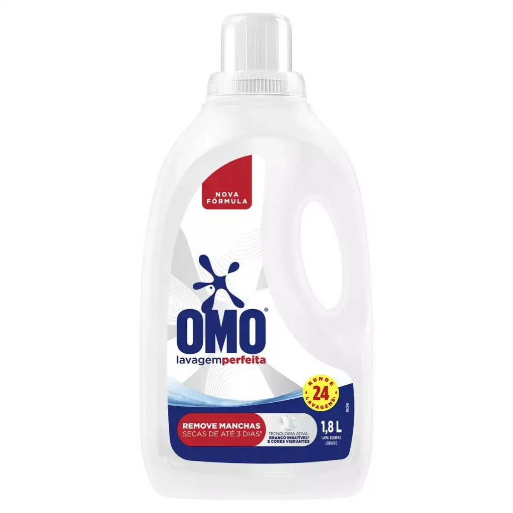 Omo liquido garrafão lavagem perfeita 1,8L