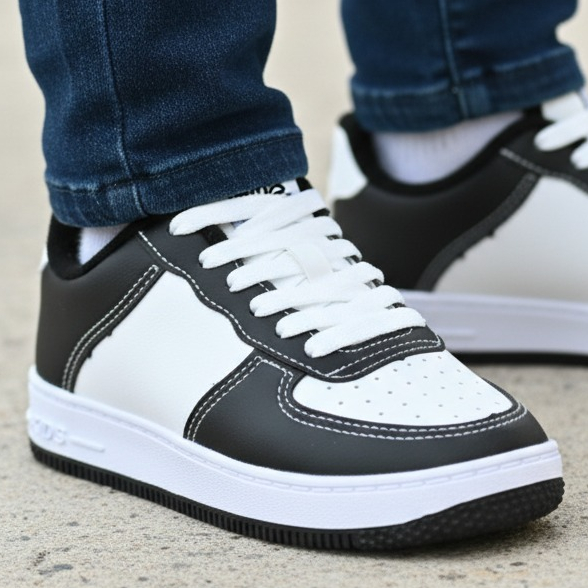 Tênis Infantil Masculino Casual Básico Super Leve e Confortável