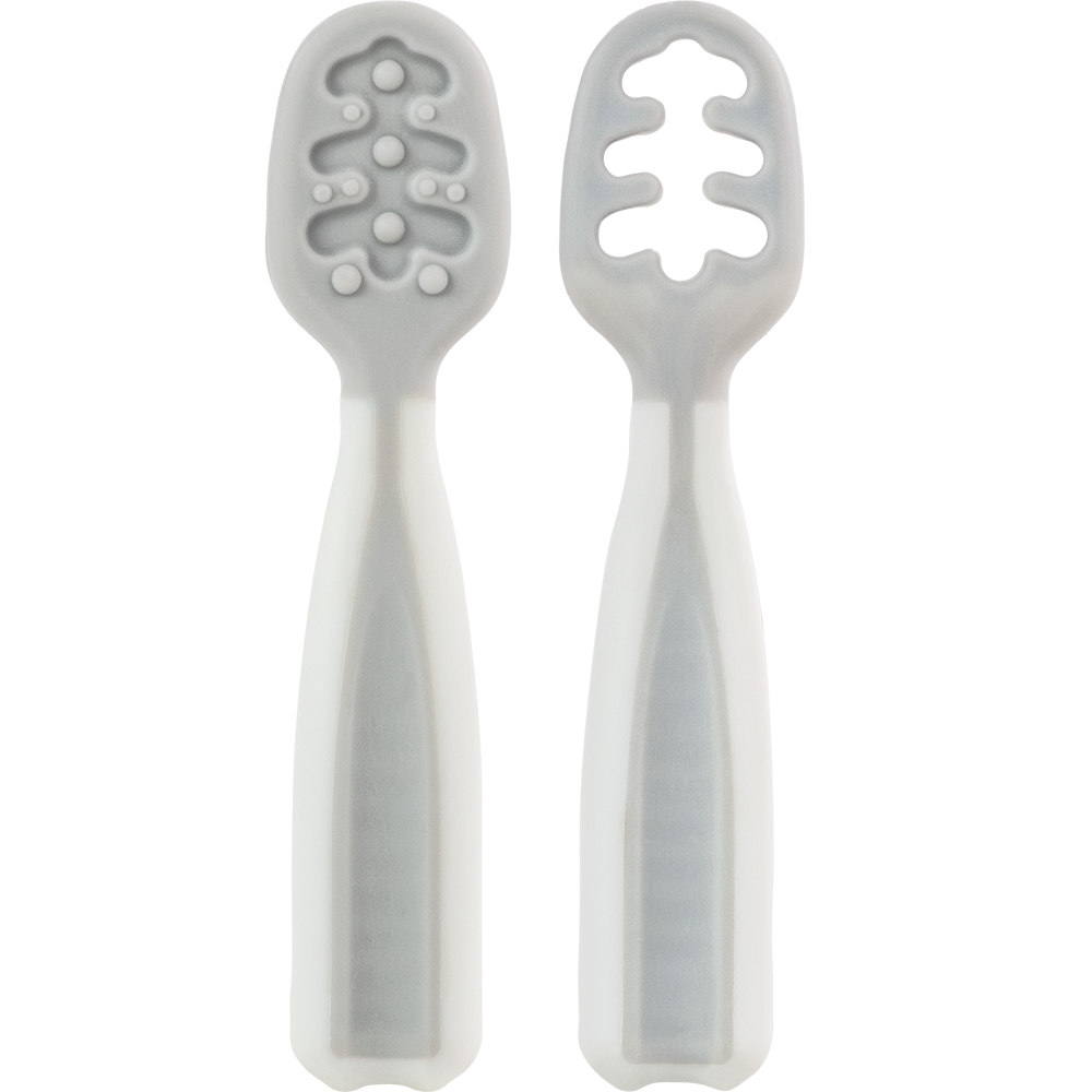 Kit colher de treinamento Buba - Cinza