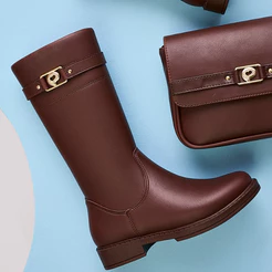 Bota Cano Alto Infantil Menina Montaria Lisa Pampili