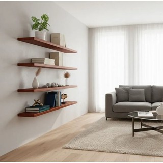 kit 2 Prateleira de Madeira Pinus 40x15x2