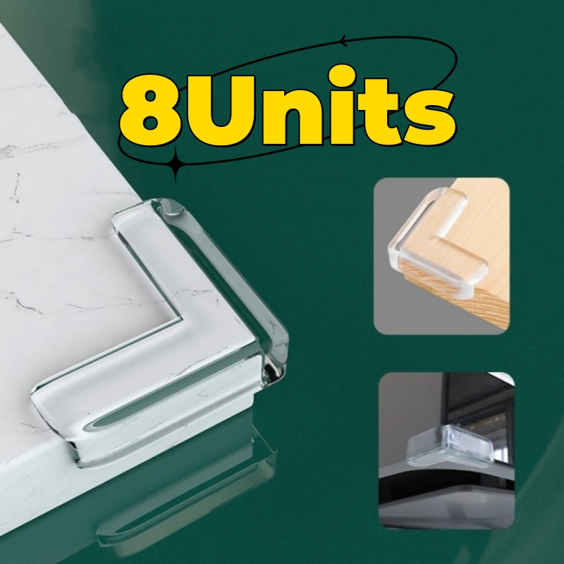 8 Peças Protetor De Silicone Para Quina De Mesa Protetor De Quina Móveis Quarto (4 Redondas + 4 Quadradas)