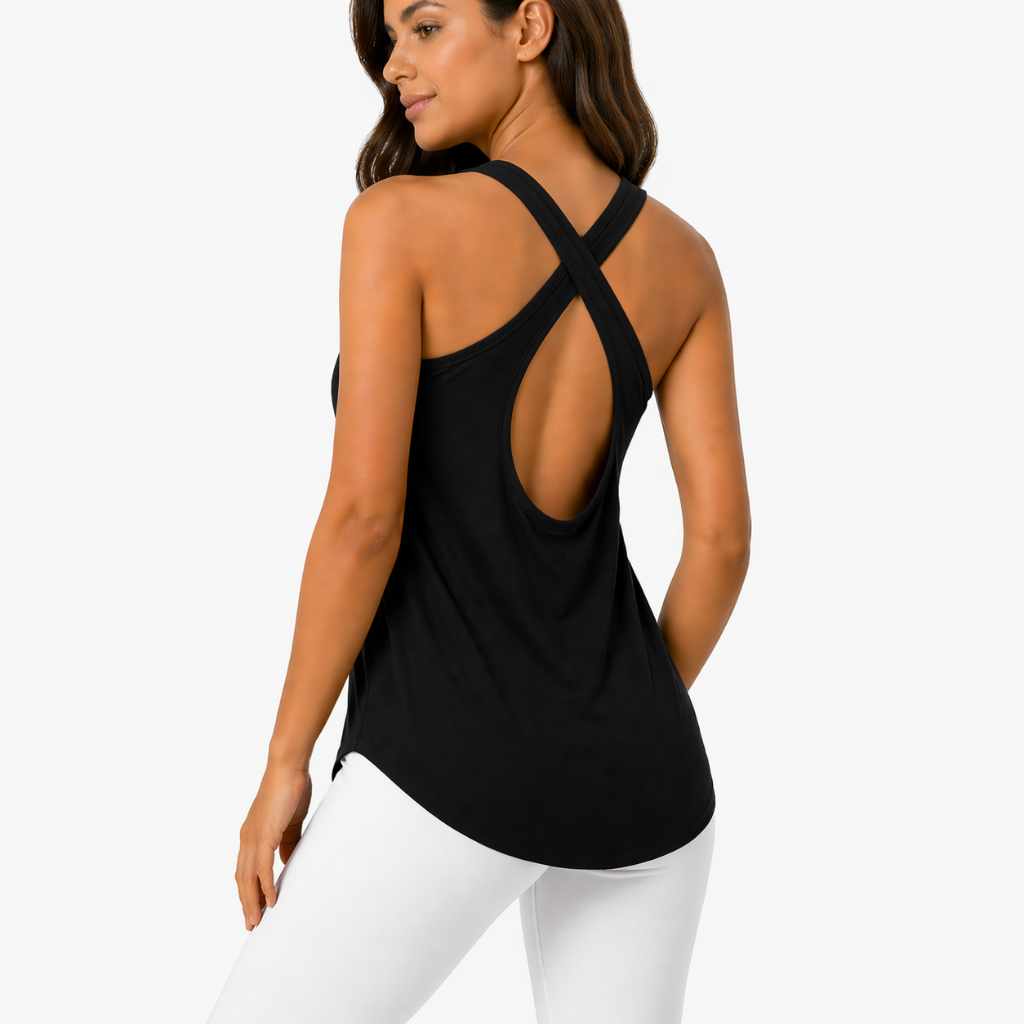 Blusa Tapa Bumbum Regata Feminina Anatômica Não Marca Academia Caminhada