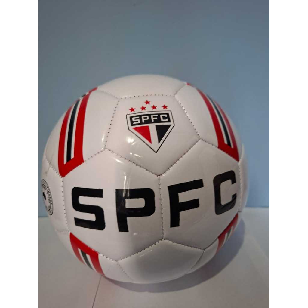 Bola De Futebol Oficial São Paulo Campo Tamanho 5 Costurada PVC Resistente