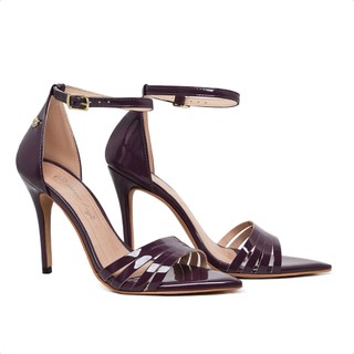 Sandália Feminina Salto Alto Roxo 10cm Sandalia de Luxo Festa Elegante Conforto Vitória Lugo®