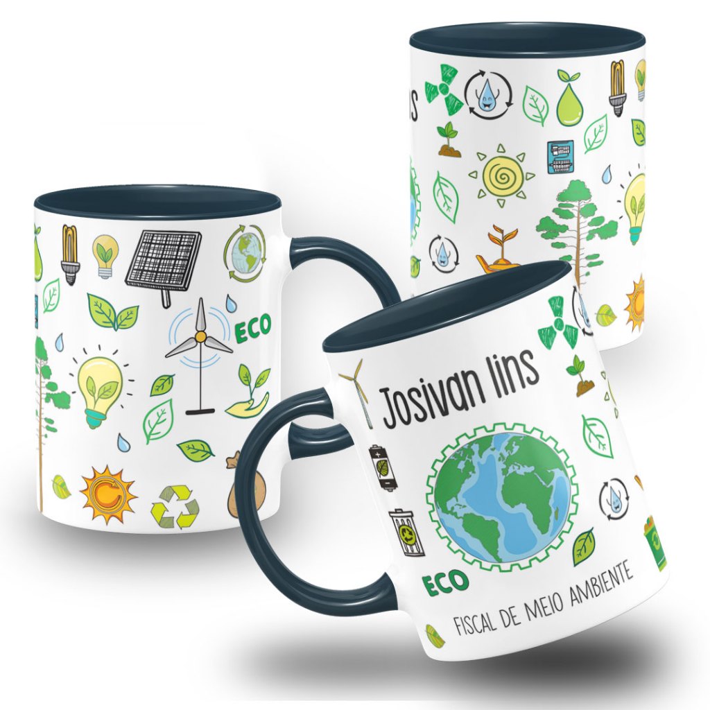 Caneca Fiscal do Meio Ambiente Profissão com Nome