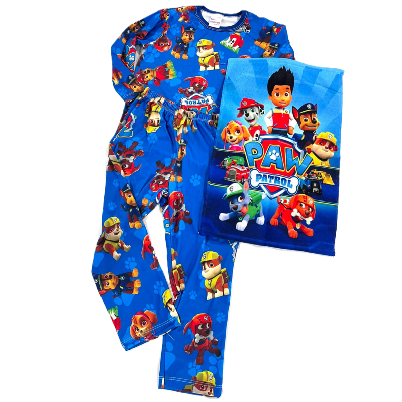 Pijama Infantil PATRULHA CANINA Manga Longa Confortável Estampado