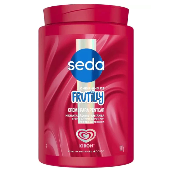 Creme Para Pentear Seda Frutilly Edição Limitada 900g Hidratação Intensa Antifrizz Cabelos Macios