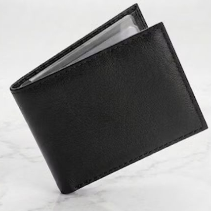 Carteira Masculina Islim Couro Ecológico Preta PROMOÇÃO