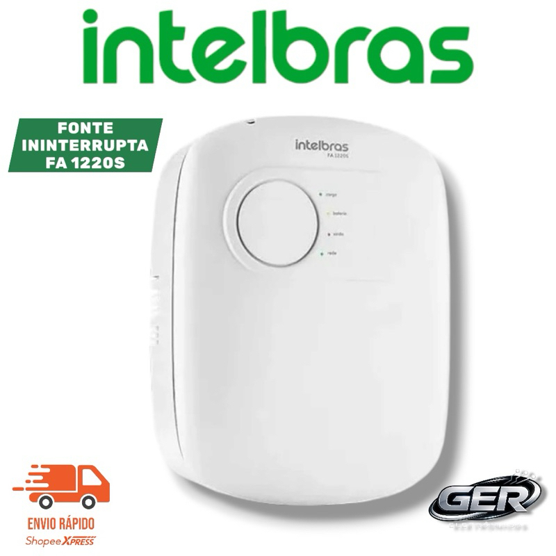 Fonte Intelbras FA 1220 S Sem Bateria com Alimentação Ininterrupta