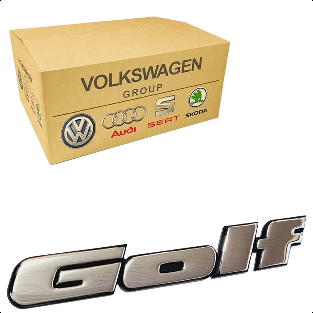 Emblema Golf grande cromado traseiro original Volkswagen para Golf MK3 Cabriolet 2.0/2.8 e VR6