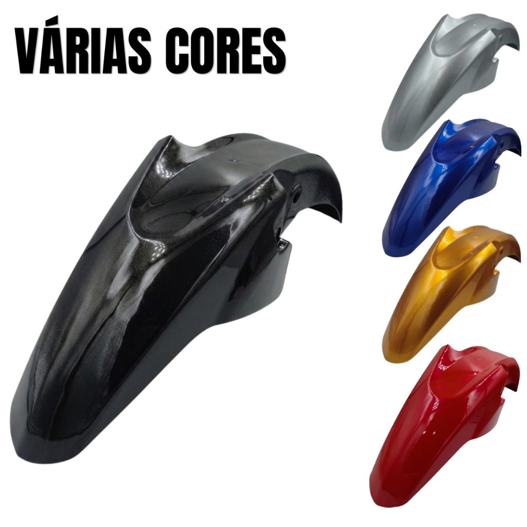 Paralama Dianteiro Honda CG Titan Fan Start 2014 2015 2016 2017 2018 A 2023 Preto Vermelho Branco
