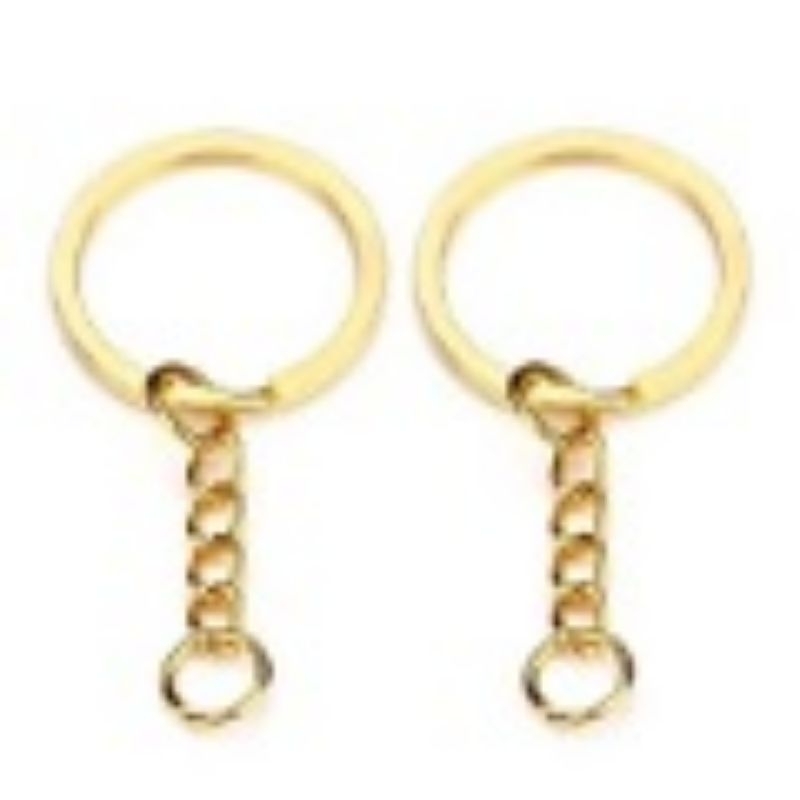 Argola para chaveiro 25mm Dourada 500pçs..