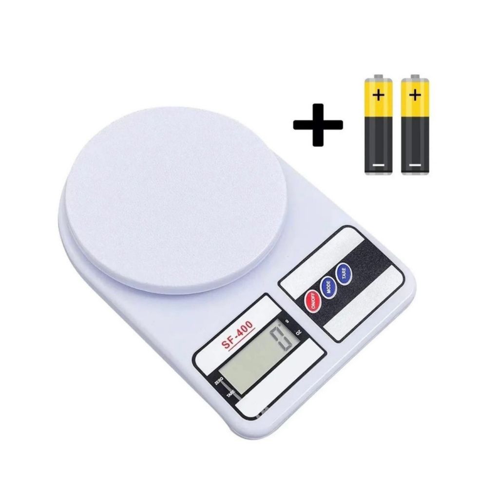 Balança de Cozinha Digital de Precisão 1g á 10Kg + PILHAS GRÁTIS