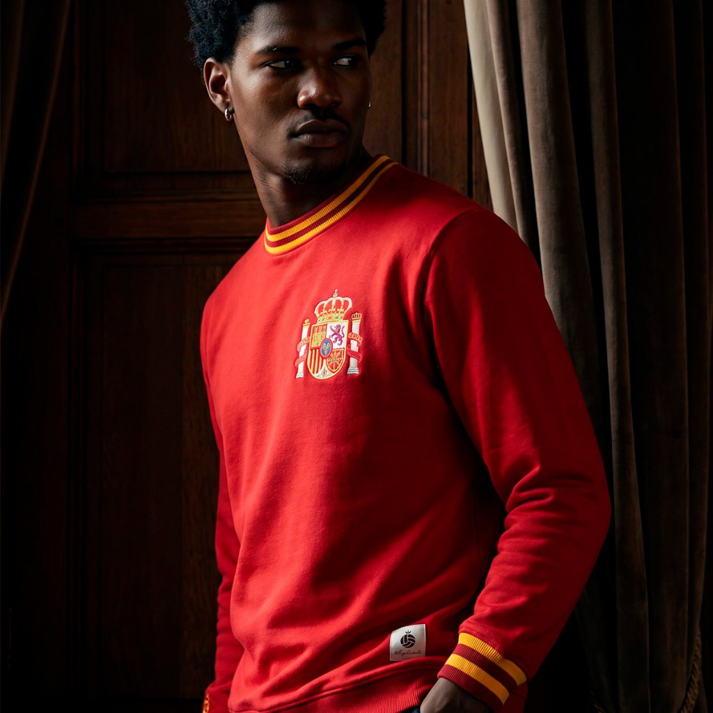 Blusa Moletom Espanha Retrô Masculino Oficial