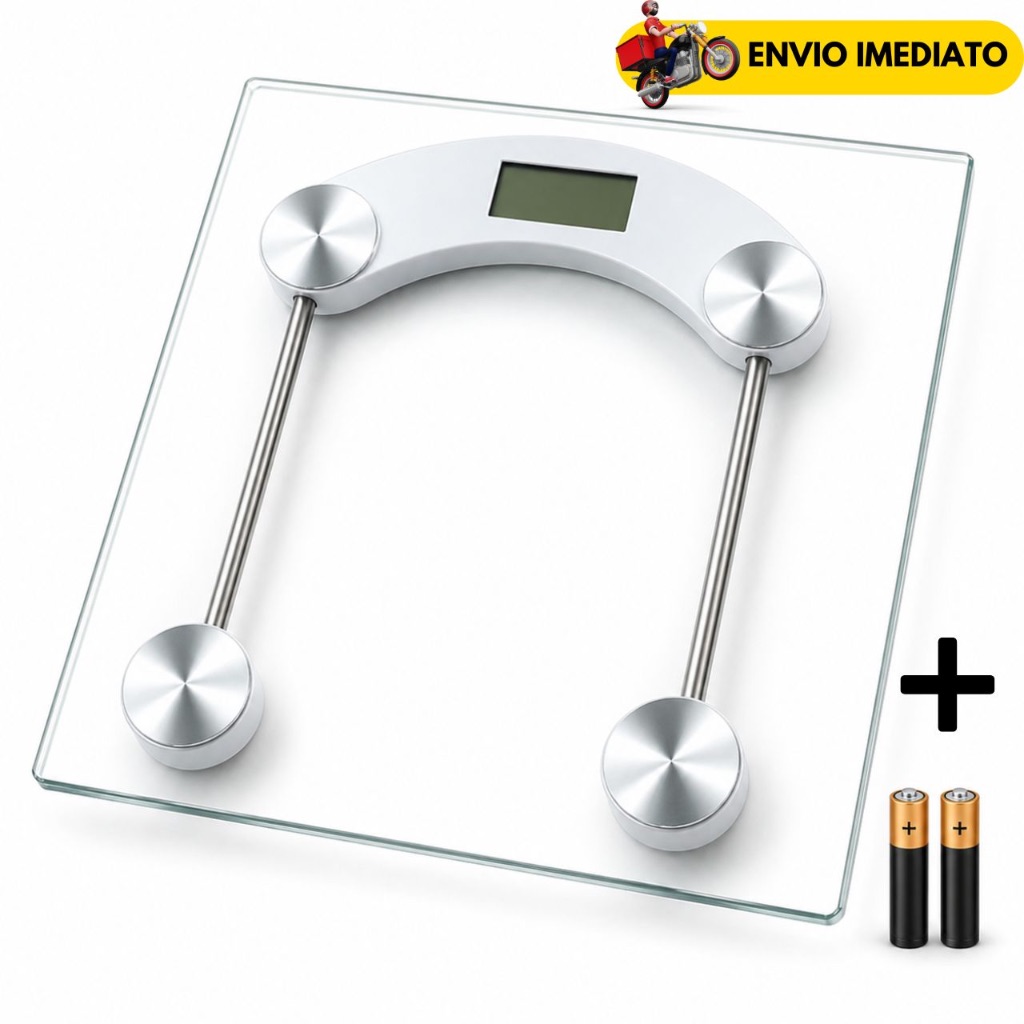 Balança Digital Corporal 180kg Vidro Temperado