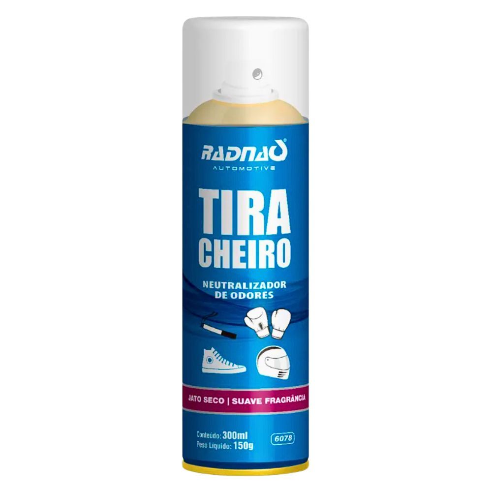 Spray Tira Cheiro Elimina Maus Odores Tênis Banco de Carro Suor Guarda-Roupa Cigarro Radnaq 300ml