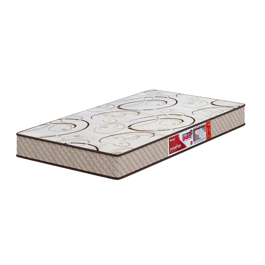 Colchão Para Berço D20 70x130x10 Antialérgico Infantil Bebê Com Matelassê Premiu