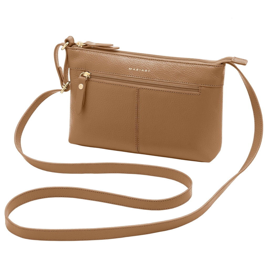 Bolsa Feminina Transversal de Couro Bovino Legítimo Mariart Cipozinho