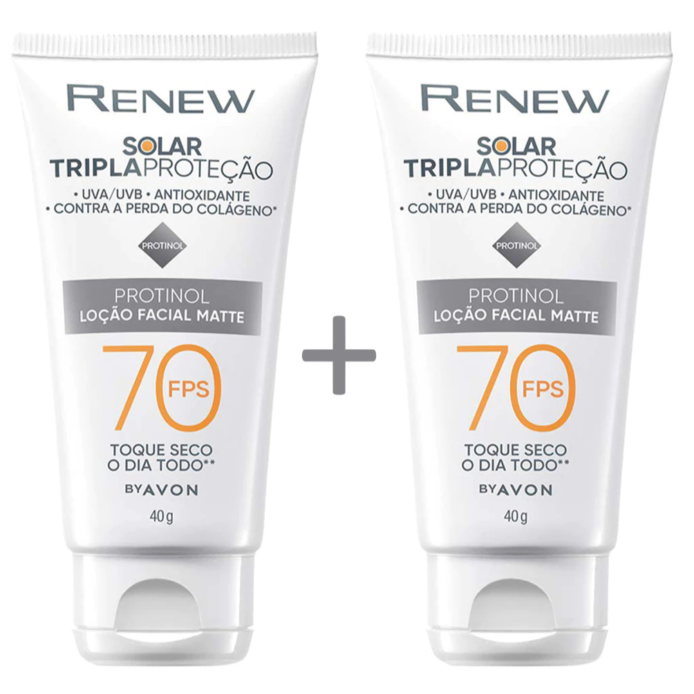 Avon Renew Protetor Solar FPS 70 com Protinol – Anti-Idade, Pele Firme e Revitalizada