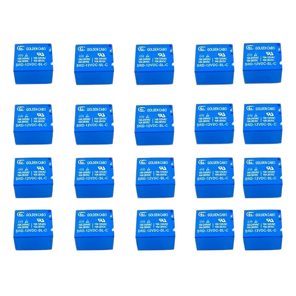 Kit C/ 20 Pcs Relé Eletromecânico 12v 10a Na+nf Songle Srd-12vdc-sl-c