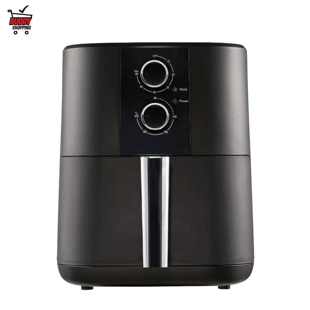 Fritadeira Air Fryer Sem Óleo 3.7L 1200W Antiaderente 110V/220V Ideal para Solteiros