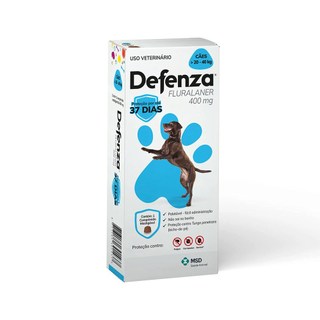 Defenza Antipulgas Carrapatos Sarnas Cães de 20 a 40kg MSD ORIGINAL
