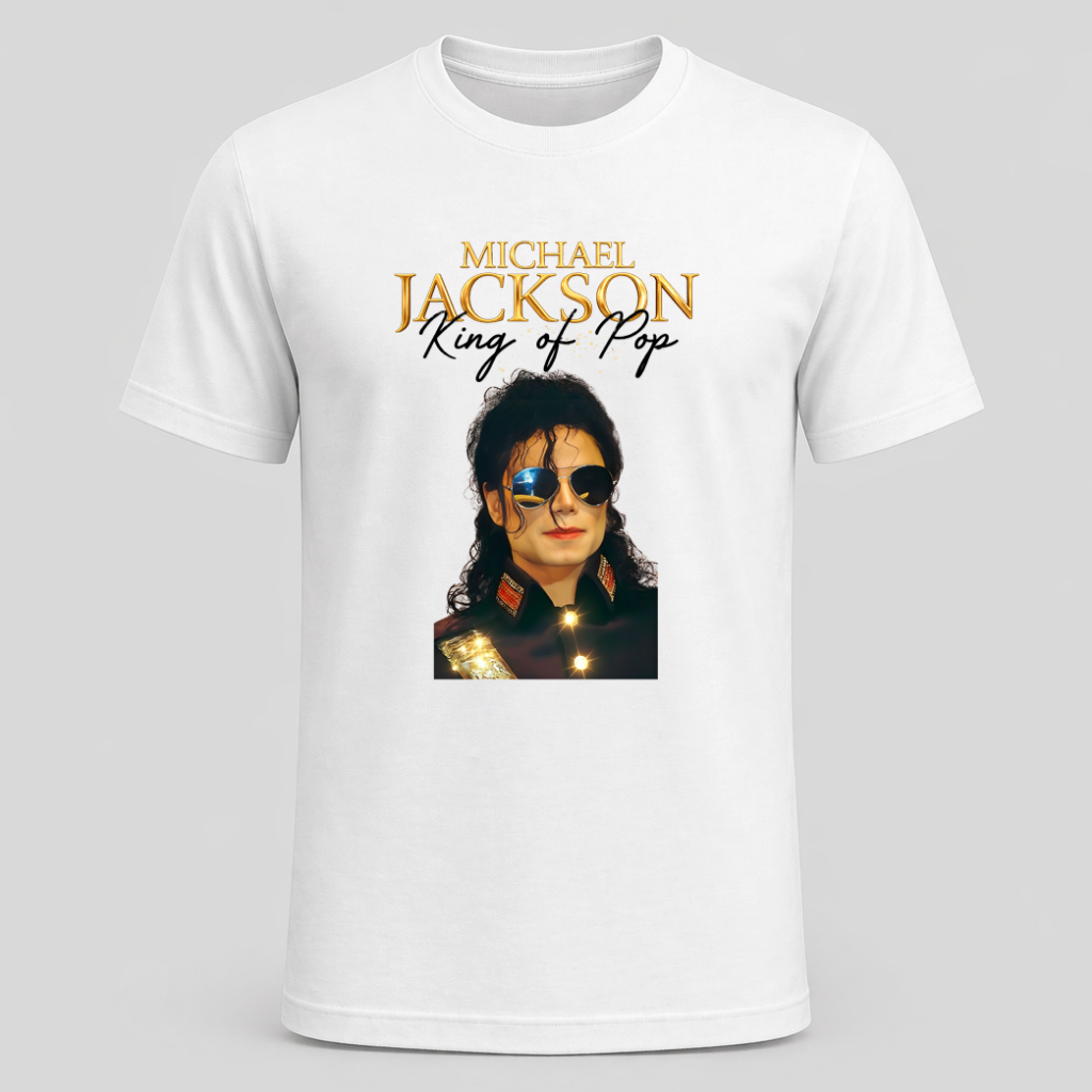 Camiseta  Michael Jackson King Of Pop Filme, 100% Algodão
